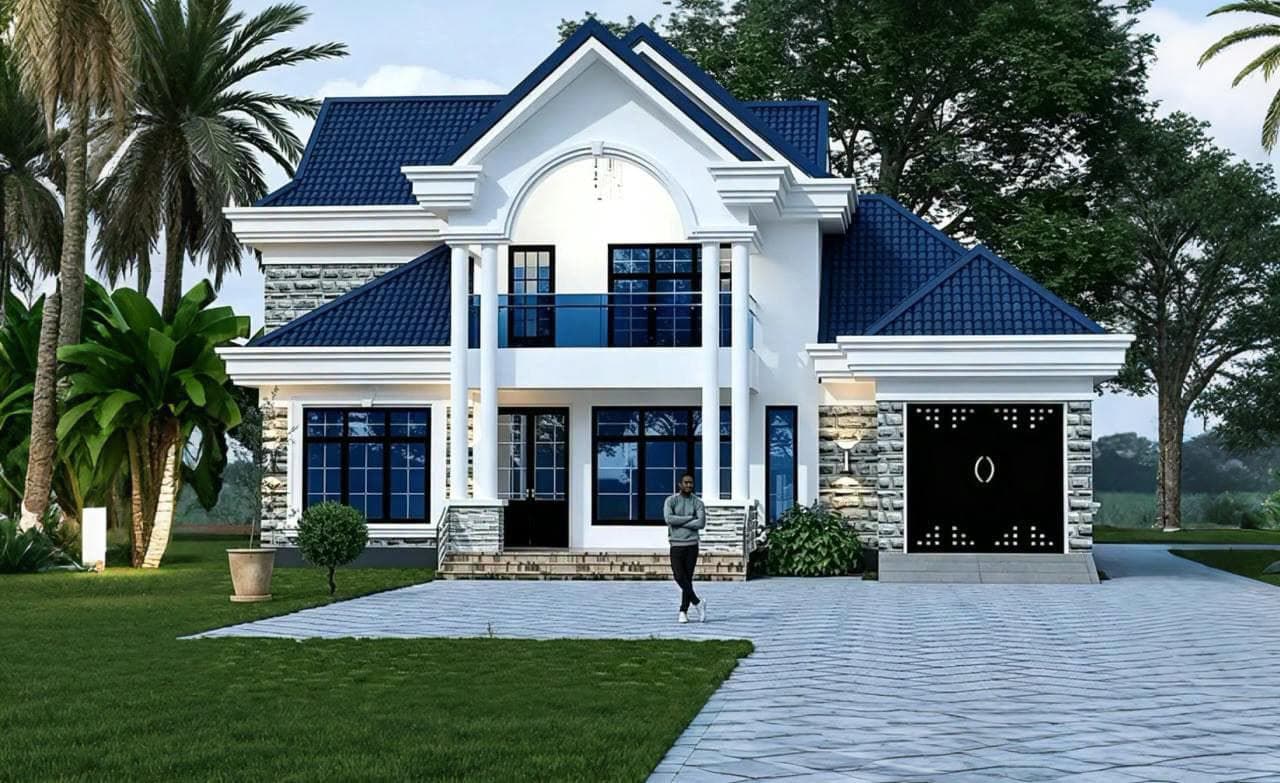 Modern 4 Bedroom Bungalow by Rambira Engineering & Construction