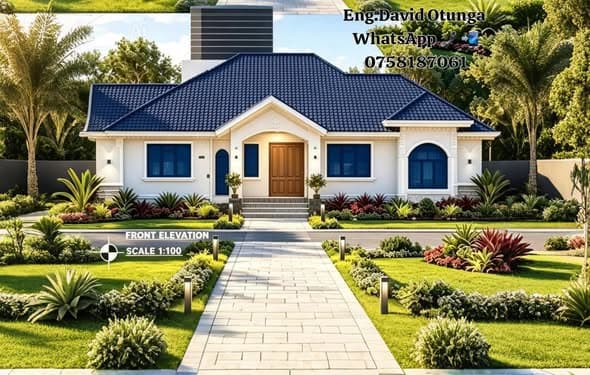 4 Bedroom Modern Bungalow by Rambira Engineering & Construction